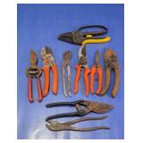 Mixed Garden Pruners & Snips Lot