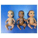 (3) Assorted Baby Doll Figures