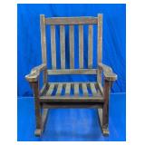 Wooden Child Rocking Chair Slat Back