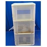 Plastic 3 Drawer Storage Organizer Unit
