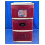 Sterilite 3 Drawer Storage Cart