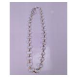 Clear Faceted Bead Necklace