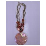 Shell Pendant Beaded Necklace