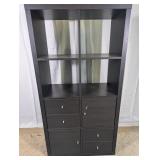 (1) Storage Shelf w/ Drawers Unit