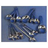 Vintage Stainless Steel Measuring Spoon Bundle