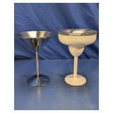 Stainless Steel Martini & Margarita Glasses
