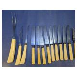 Mixed Sheffield Knives & Fork Set
