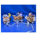 Halloween Pumpkin Light Set Ghost Witch Decor