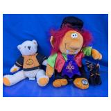 Halloween Plush Bear Monster & TY Cat Lot