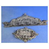 Cast Iron Towel Rack & Drawer Pull Set