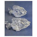 Clear Glass Fish Figurines