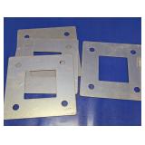 Metal Square Mounting Plates w/ Cutouts