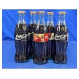 (5) Coca-Cola Glass Bottles