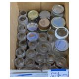 Mixed Glass Jars & Lids Lot