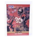 1990 PROSET HOF JERRY RICE CARD