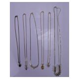 Assorted Metal Chain Necklaces Lot