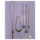 Gold-Tone Necklaces & Bracelet Lot