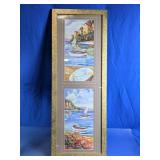 Framed Coastal Boat Prints Wall Art