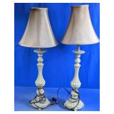 Table Lamps w/ Fabric Shades
