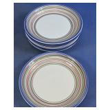 Striped Ceramic Salad Plates