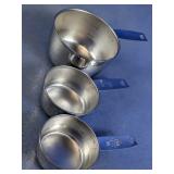 Vintage Foley Stainless Steel Measuring Cup Set