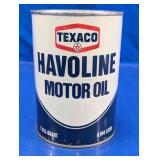 Texaco Havoline Motor Oil 1 Quart Can
