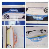 Custom Car Design Drawings Lot