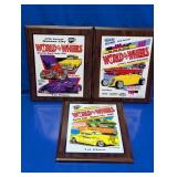 (3) World of Wheels Car Show Plaques