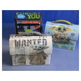 (3) Star Wars Grogu Tin & Plush Set