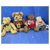 (4)Boyds Bears Archive Collection Plush Lot