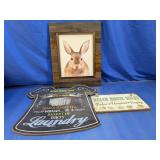 (3)Rustic Wall Decor & Home Signage Trio