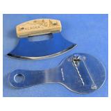 (2)Vintage Alaska Ulu Knife & Tru-Freez Slicer Lot