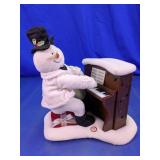 Animated Snowman Piano Christmas Decoration
