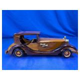 Wooden Vintage Style Car Model Decor