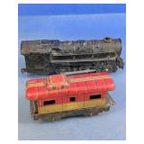 (2) Vintage Toy Train Cars NYC