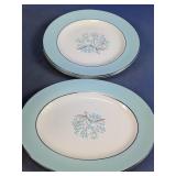 Sevron Blue Lace Oval Platter & Serving Plates