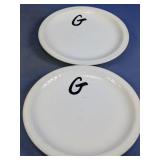 Syracuse China 'G' Monogram Small Plates