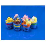 (6) Disney Winnie the Pooh Honey Pots