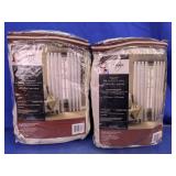 (2) B. Smith Origami Curtain Panels