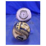 (2) NY Yankees Michael Young Clock Balls