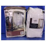 (2) B. Smith Origami Curtain Panels