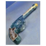 Glass Pistol-Shaped Bottle w/ Cork Stopper