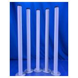 (5)IKEA ADILS Metal Desk Legs w/Levelers Lot