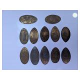 Elongated Souvenir Pressed Coins Lot