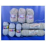 Mixed Wool Yarn Skeins Lot