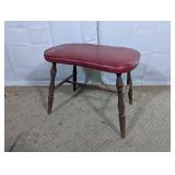 Upholstered Wooden Bench Stool