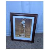 Framed Giraffe Photo Print Wall Art