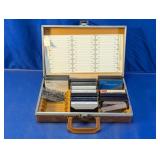 Vintage Cassette Storage Case with Tapes