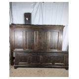 Rustic Wooden Bed Headboard Panel