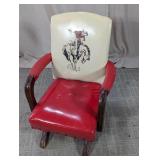 Western Cowboy Print Child Rocking Chair Seat